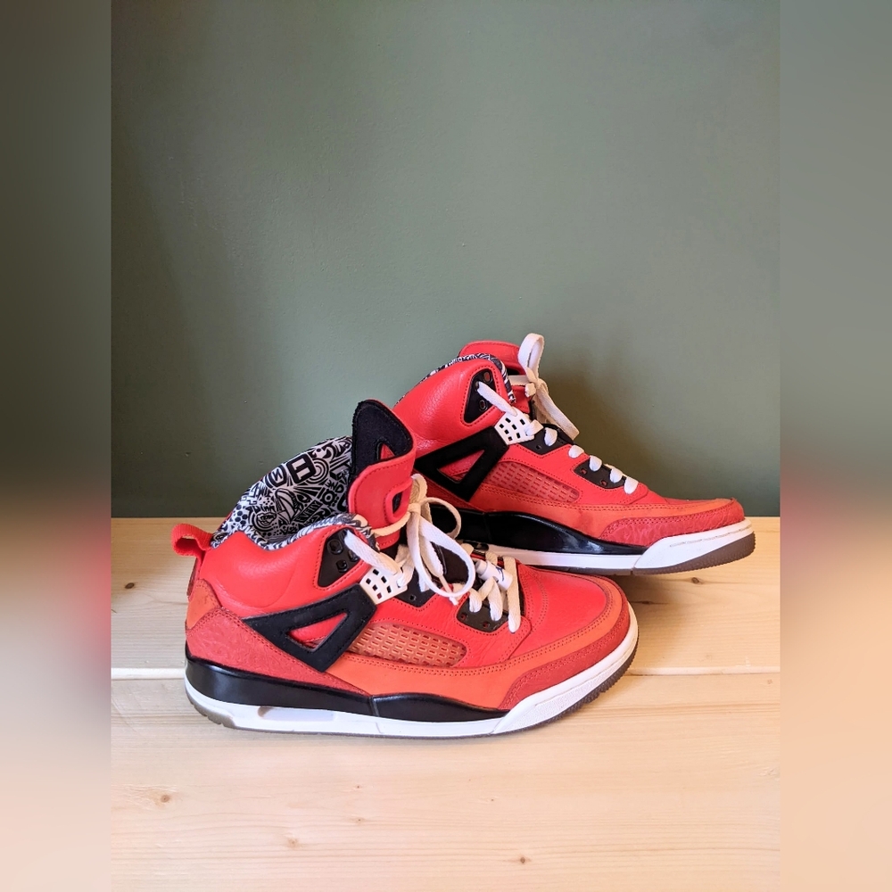 Men's Nike Air Jordan Spizike New York Orange Sneakers Size 9.5 - Picture 5 of 8